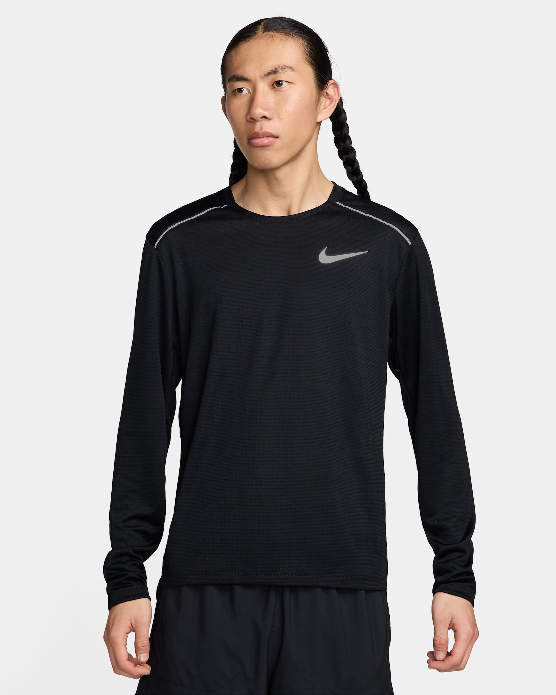 NIKE ナイキ　Dri-FIT マイラー　長袖　ランニング　M　黒 白 楽天市場】ナイキ Dri-FIT マイラー メンズ ロングスリーブ